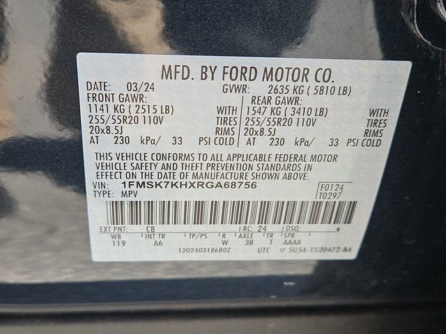 Used 2024 Ford Explorer ST-Line w/ Class IV Trailer Tow Package RWD image 29