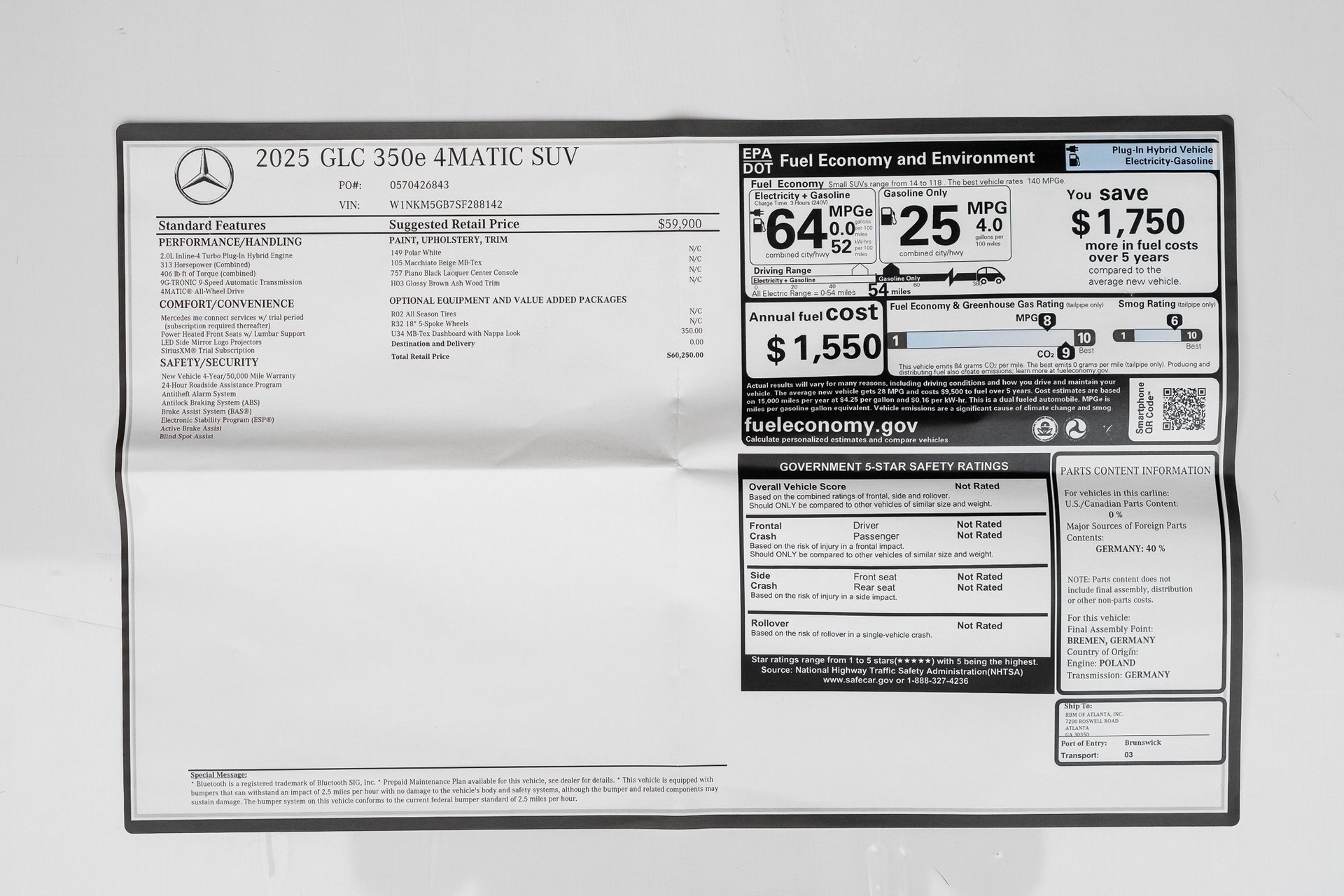 Used 2025 Mercedes-Benz GLC 350e 4MATIC image 78