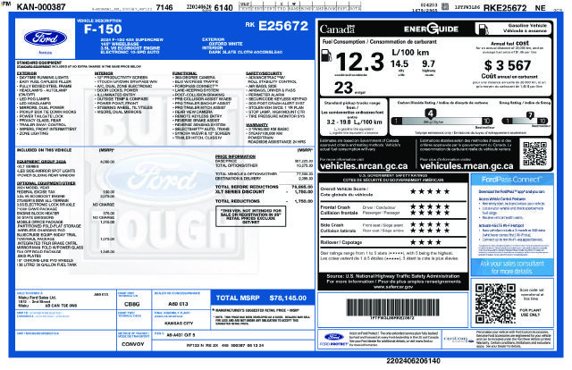Certified 2024 Ford F150 XLT w/ Equipment Group 302A MID AWD/4WD image 34