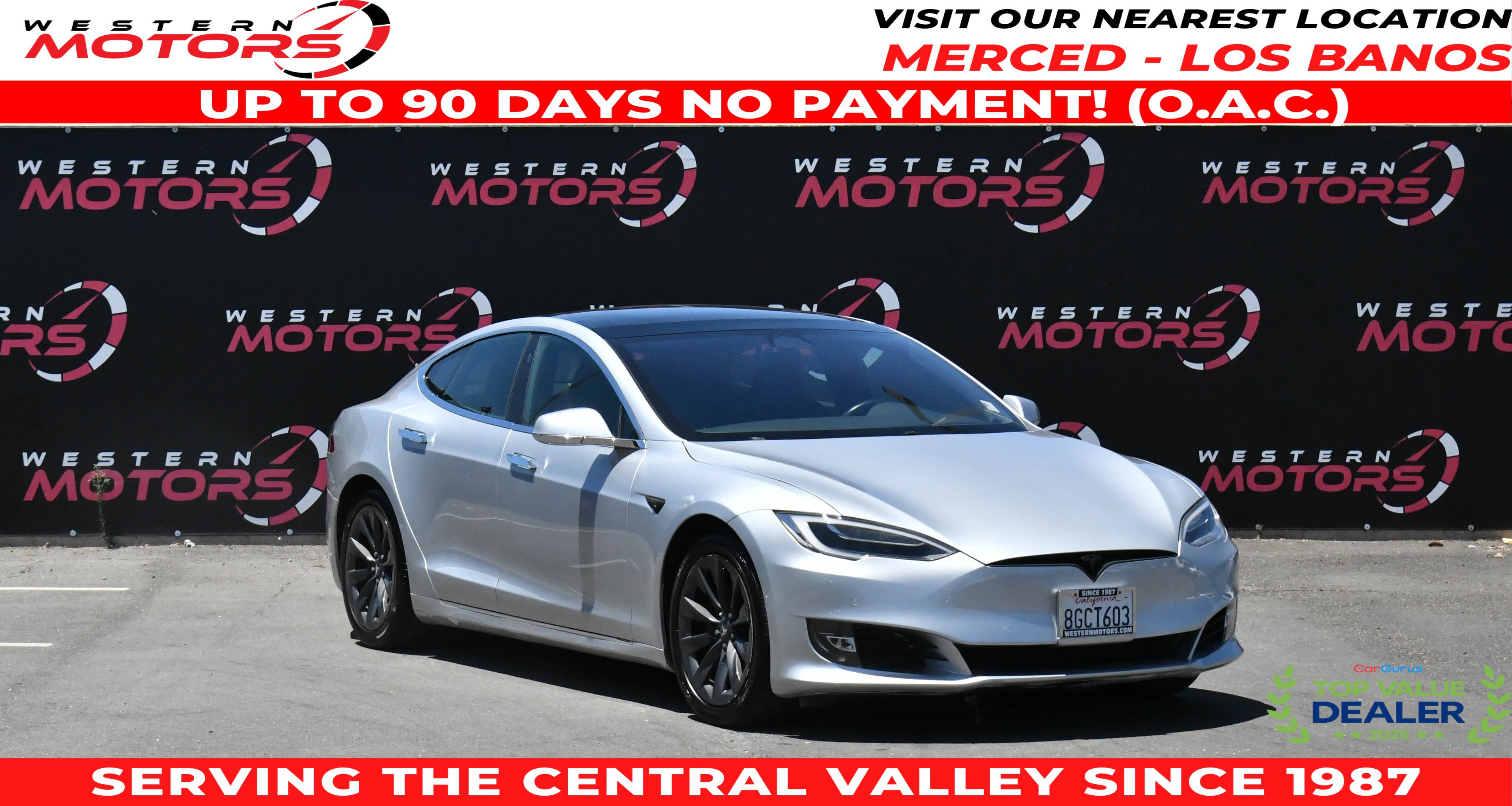 Used 2018 Tesla Model S 75D AWD/4WD image 1