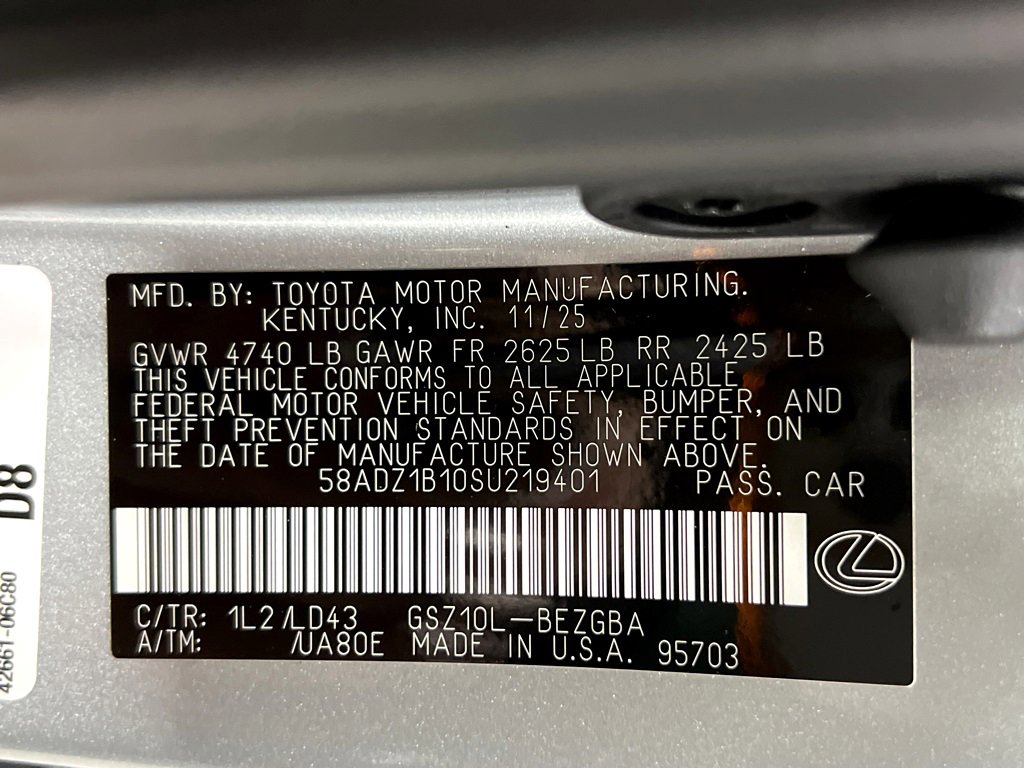 New 2025 Lexus ES 350 w/ Premium Package image 27