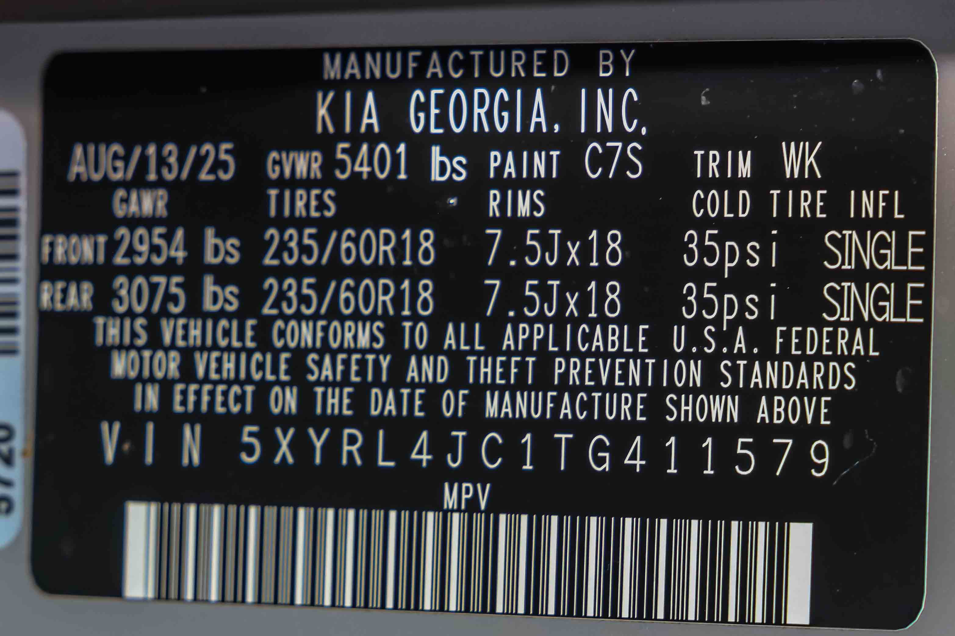 Certified 2026 Kia Sorento S FWD image 28
