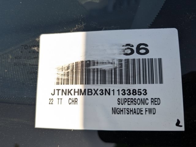 Certified 2022 Toyota C-HR Nightshade FWD image 34
