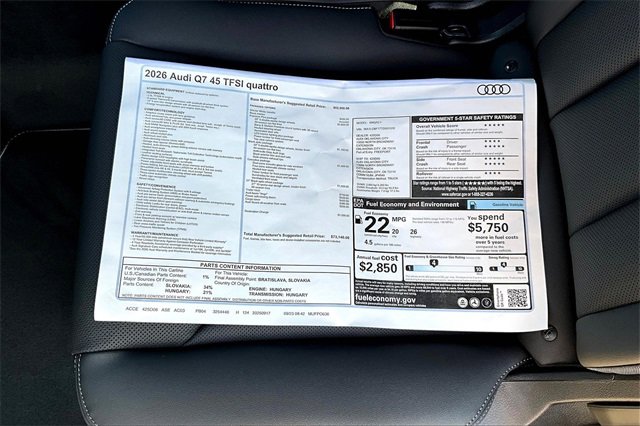 New 2026 Audi Q7 2.0T Premium Plus image 14