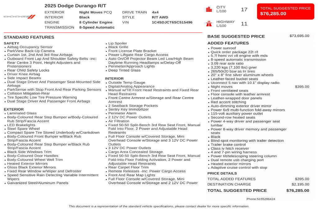 Used 2025 Dodge Durango R/T AWD/4WD image 3