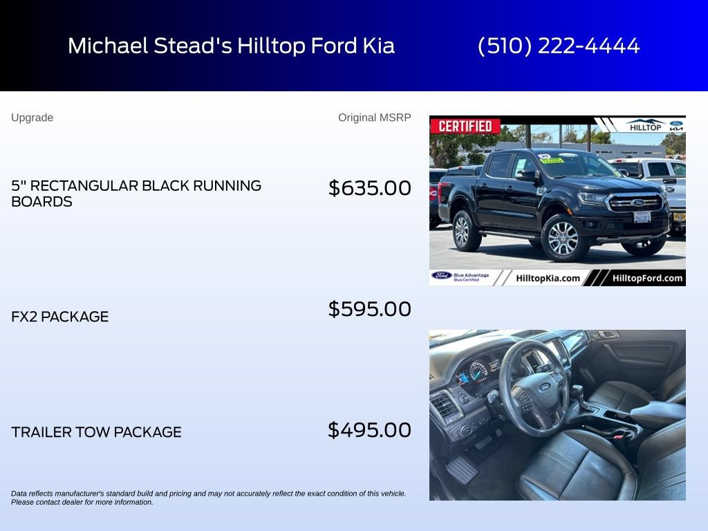 Certified 2020 Ford Ranger Lariat w/ FX2 Package RWD image 6