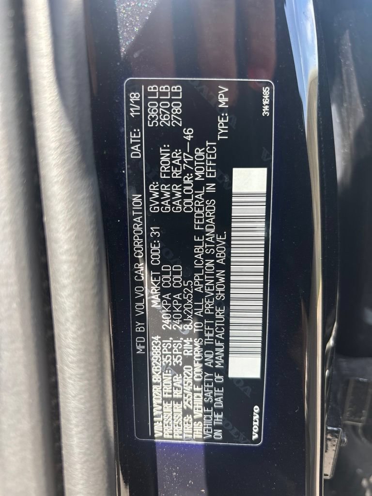 Used 2019 Volvo XC60 T5 Inscription w/ Protection Package Premier AWD/4WD image 14