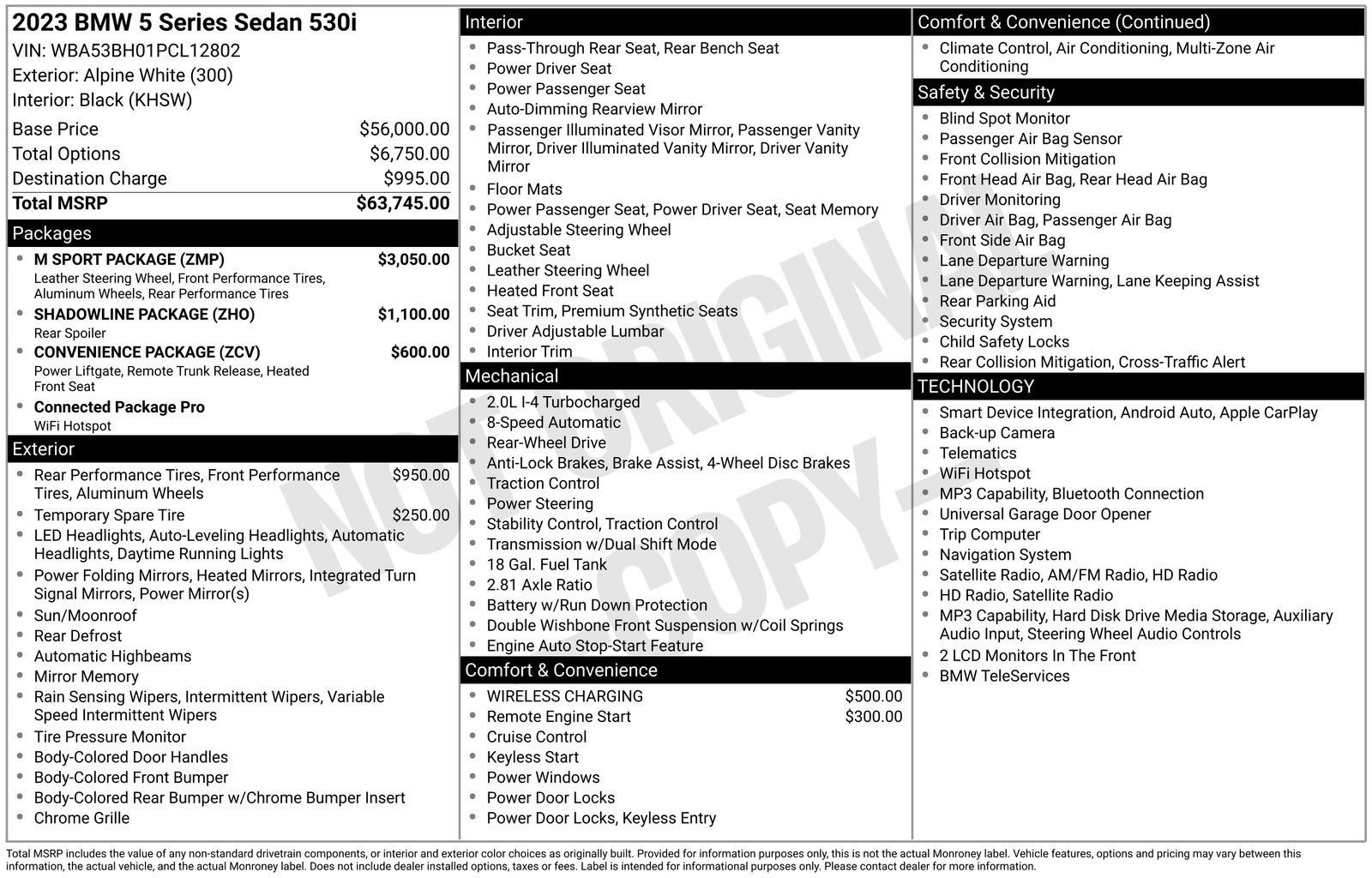 Used 2023 BMW 530i w/ M Sport Package image 38