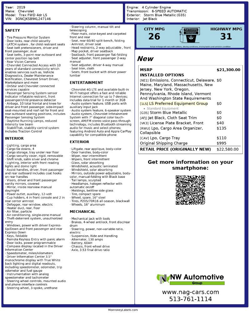 Used 2019 Chevrolet Trax LS image 2