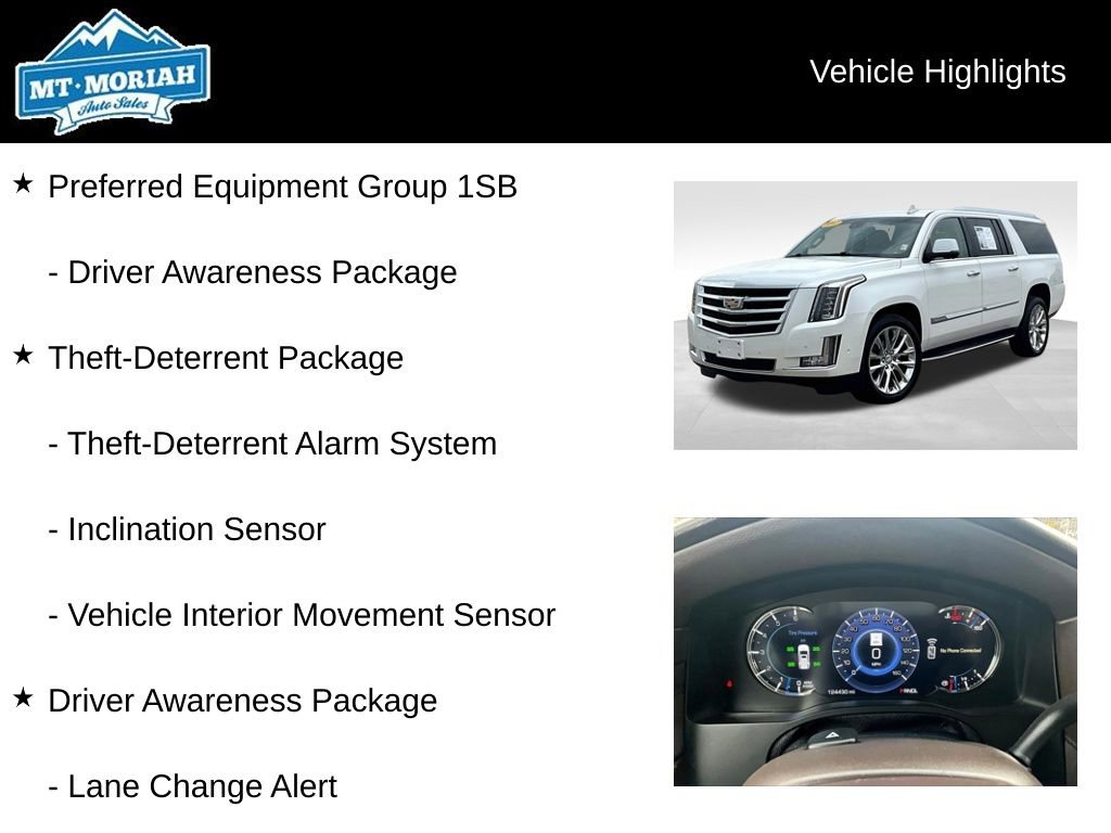 Used 2017 Cadillac Escalade ESV Luxury image 8