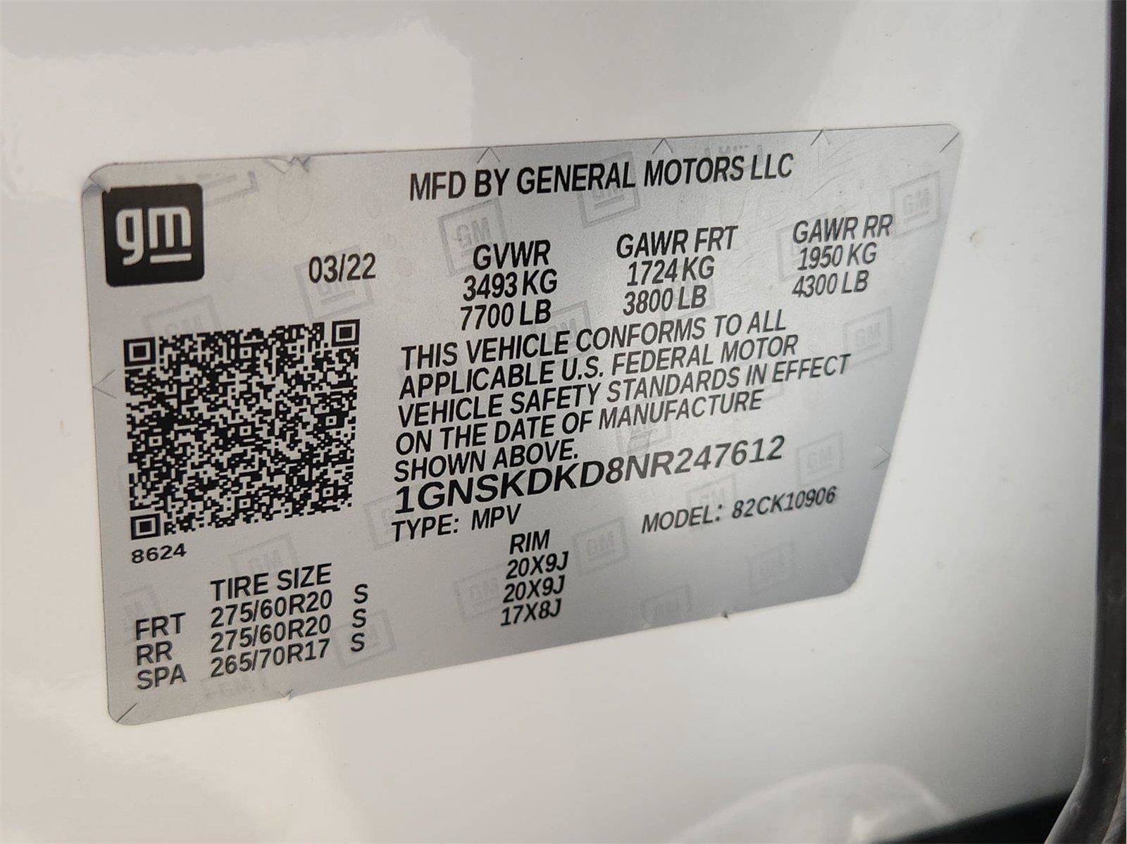 Certified 2022 Chevrolet Suburban Z71 AWD/4WD image 33