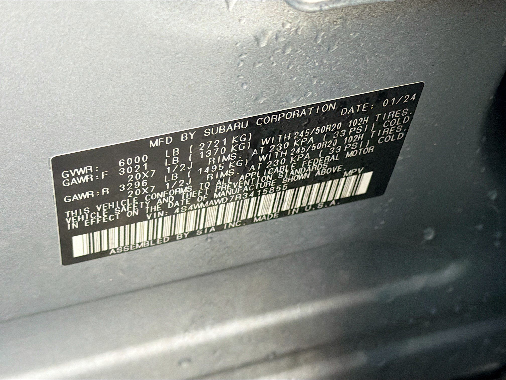 Used 2024 Subaru Ascent Touring AWD/4WD image 44