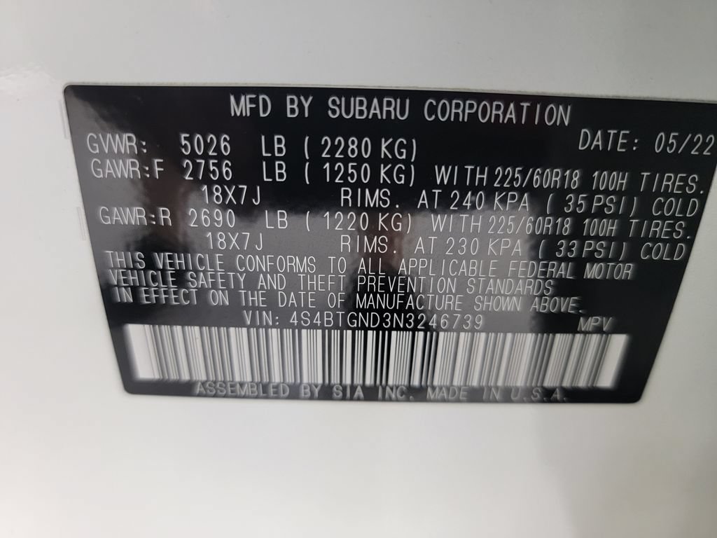 Used 2022 Subaru Outback Limited XT AWD/4WD image 32