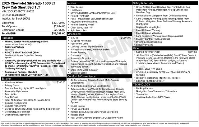Certified 2026 Chevrolet Silverado 1500 LT AWD/4WD image 31