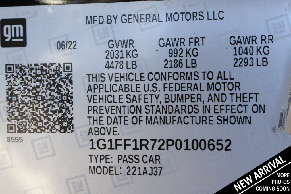Used 2023 Chevrolet Camaro LT w/ RS Package RWD image 12