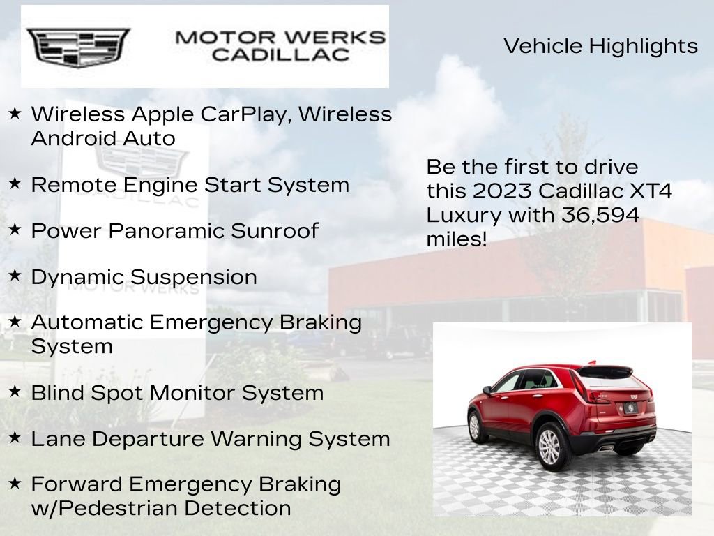 Certified 2023 Cadillac XT4 Luxury w/ Cold Weather Package image 15