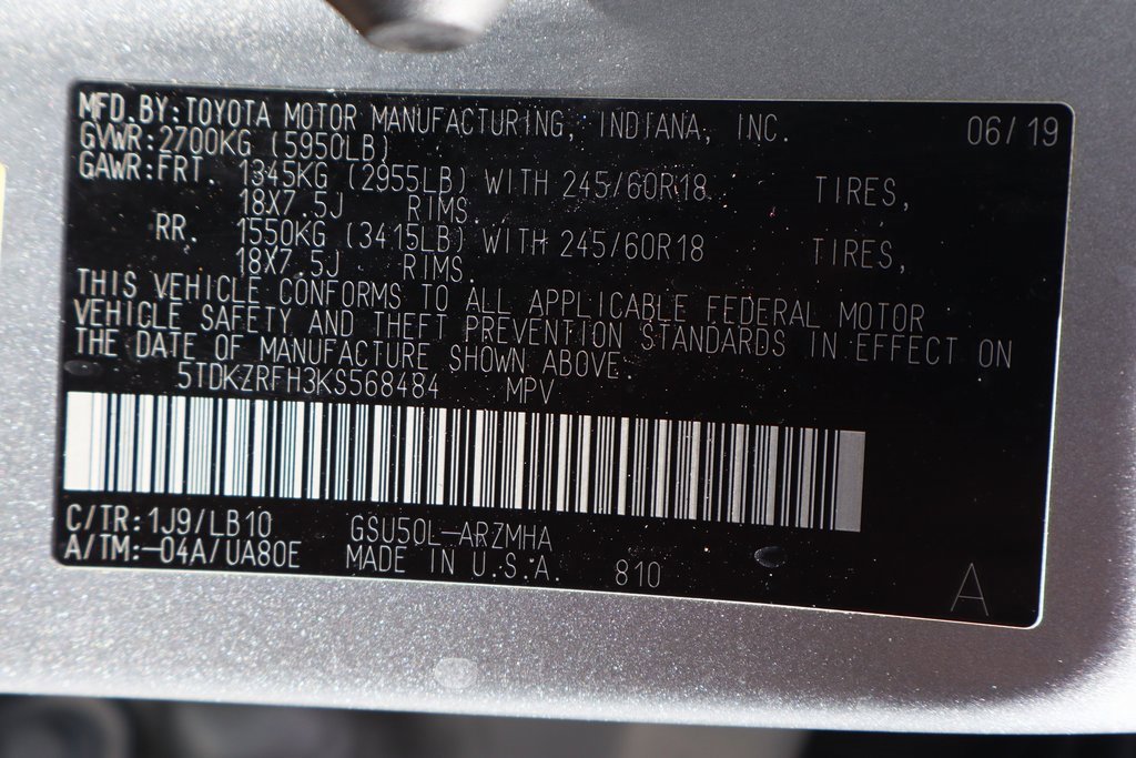 Used 2019 Toyota Highlander XLE image 49