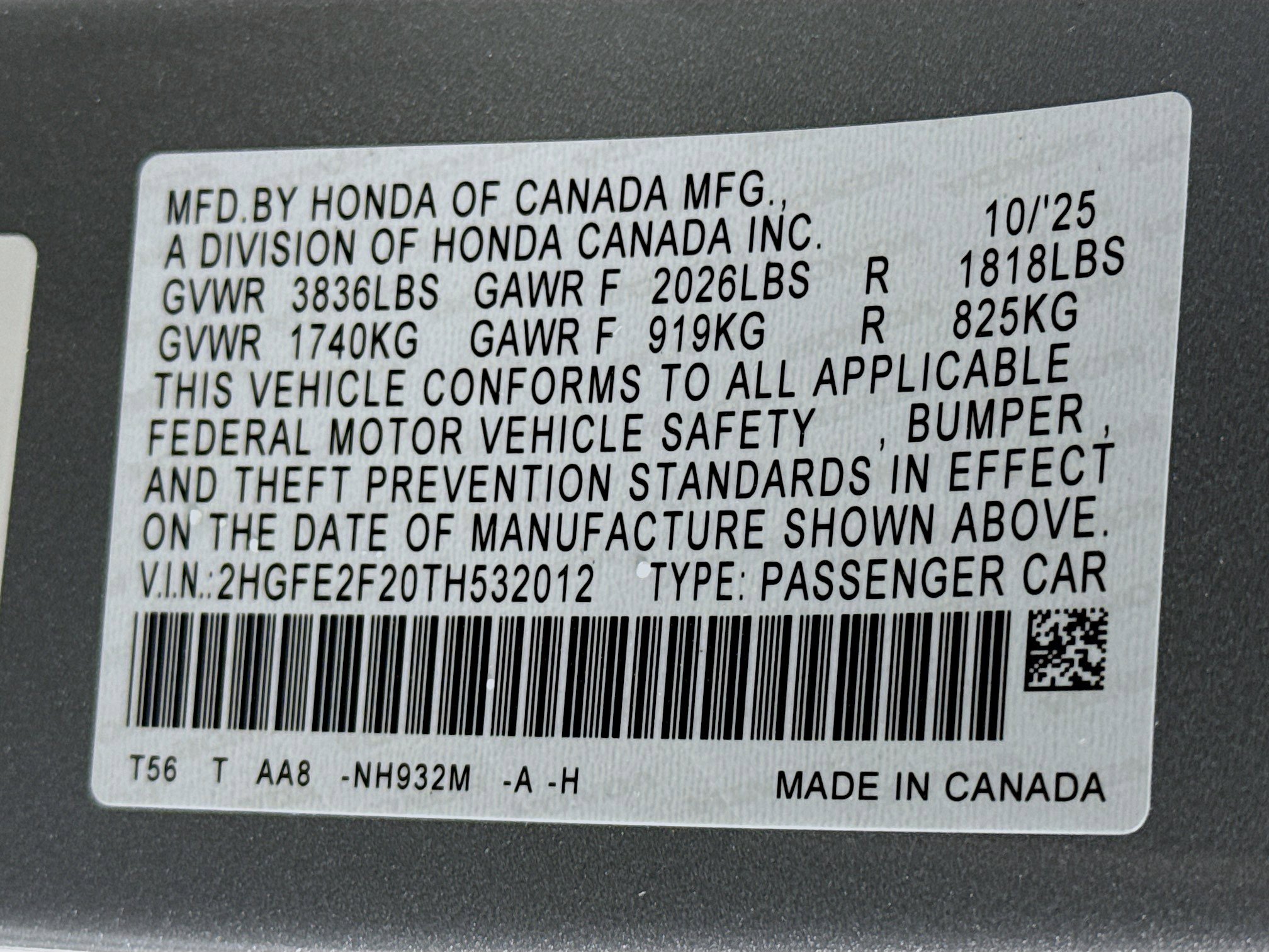 New 2026 Honda Civic LX image 29