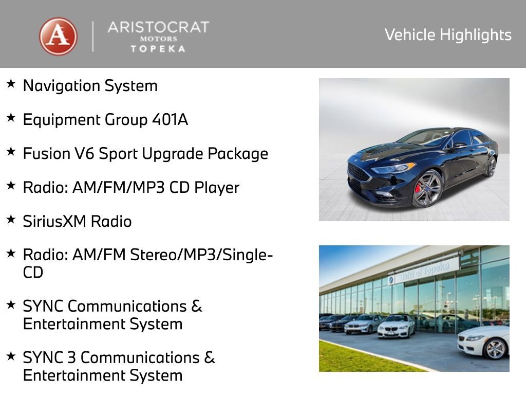 Used 2017 Ford Fusion Sport w/ Equipment Group 401A image 2