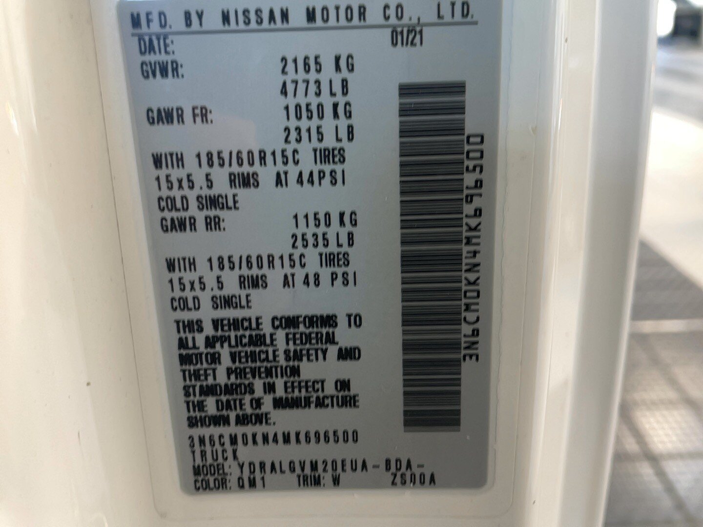 Used 2021 Nissan NV200 SV w/ Sliding Door Glass Package FWD image 11