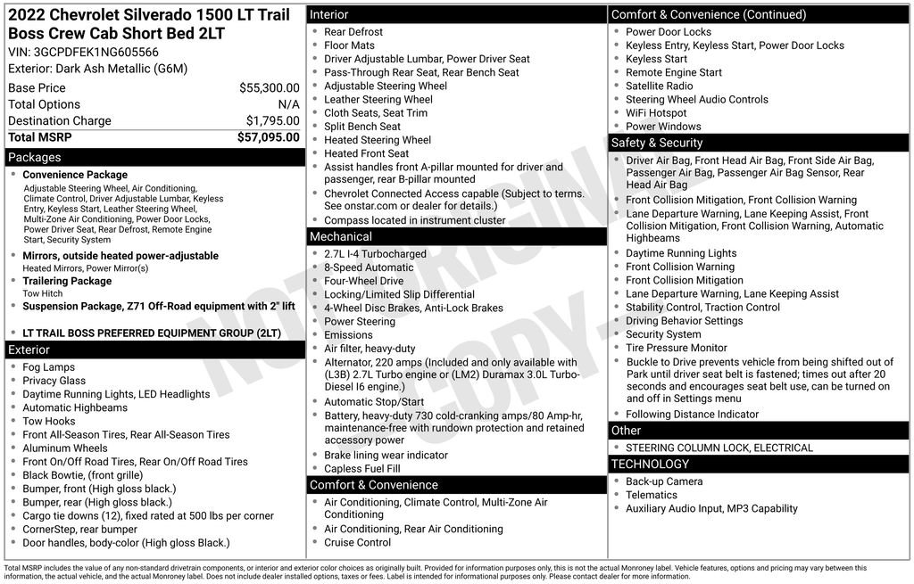 Used 2022 Chevrolet Silverado 1500 LT Trail Boss AWD/4WD image 38