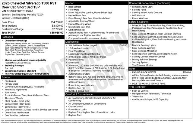 New 2026 Chevrolet Silverado 1500 RST image 5