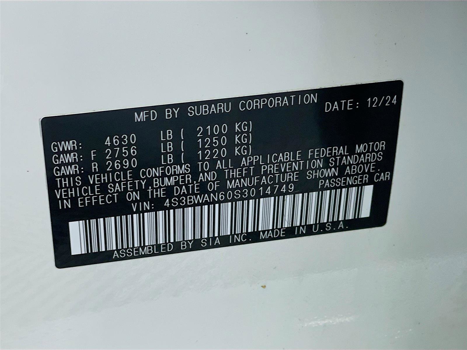 Certified 2025 Subaru Legacy Limited image 38