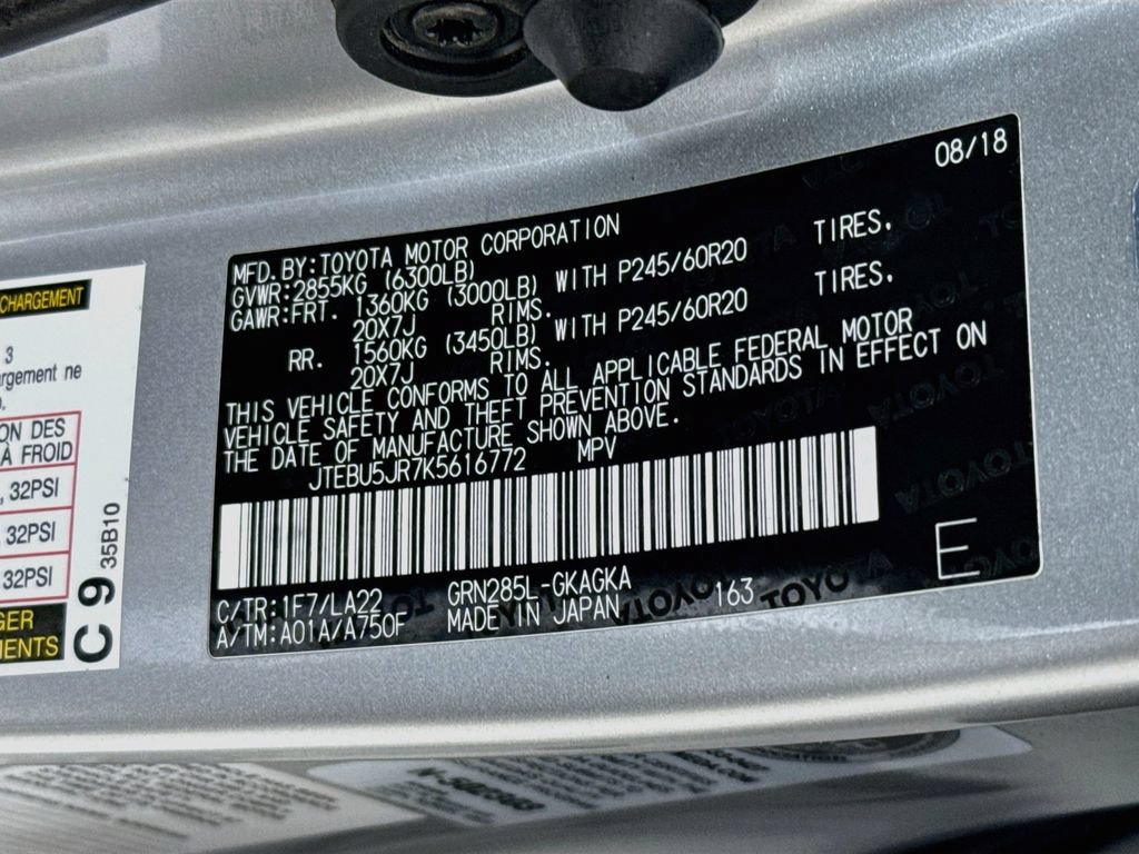 Certified 2019 Toyota 4Runner Limited AWD/4WD image 36