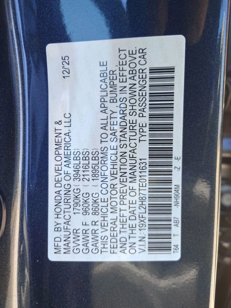 Certified 2026 Honda Civic Sport image 34