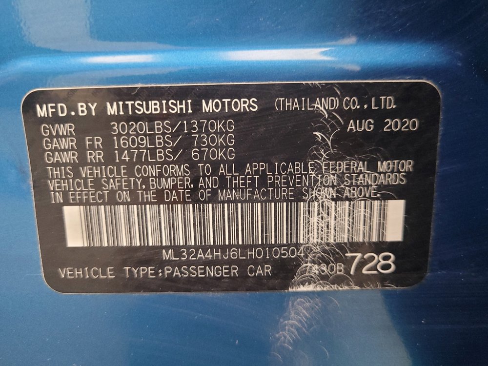 Used 2020 Mitsubishi Mirage SE image 33