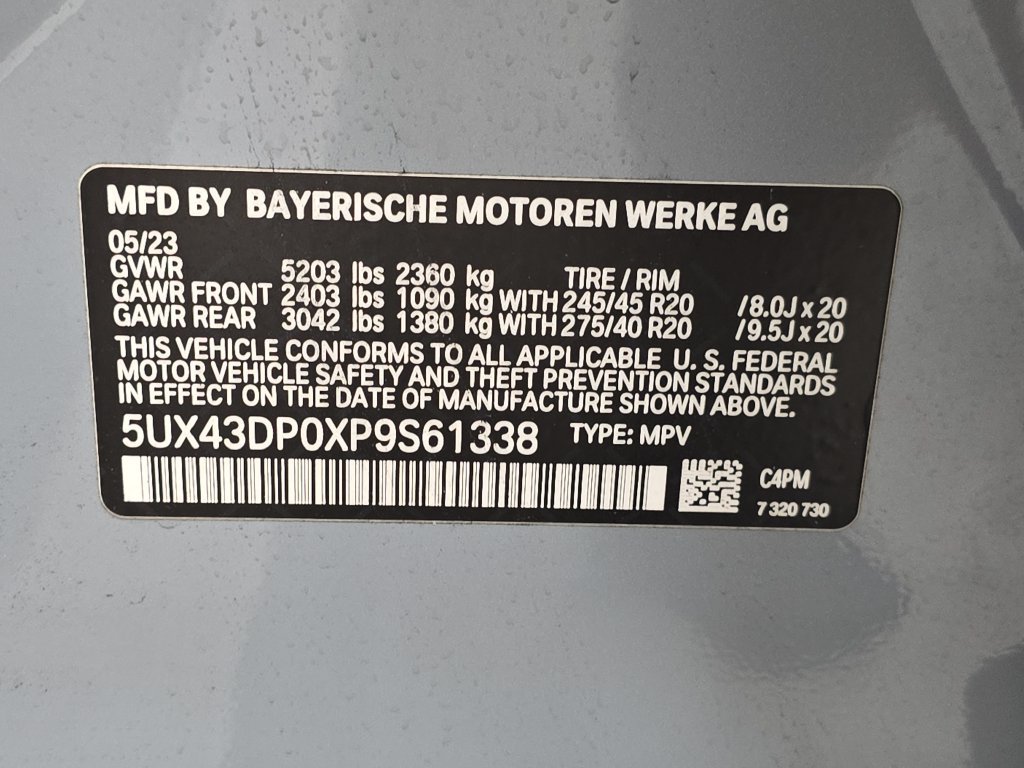 Certified 2023 BMW X3 sDrive30i w/ M Sport Package RWD image 30
