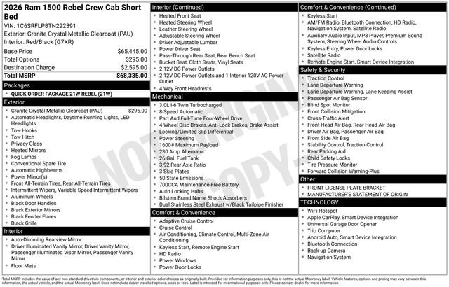 New 2026 RAM 1500 Rebel image 30