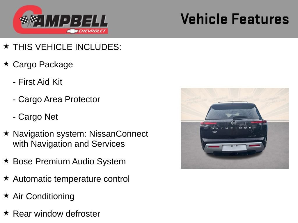 Used 2024 Nissan Pathfinder Platinum w/ Cargo Package image 5