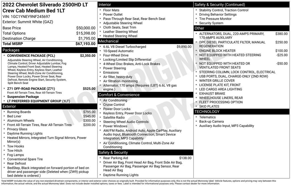 Used 2022 Chevrolet Silverado 2500 LT w/ Convenience Package image 43