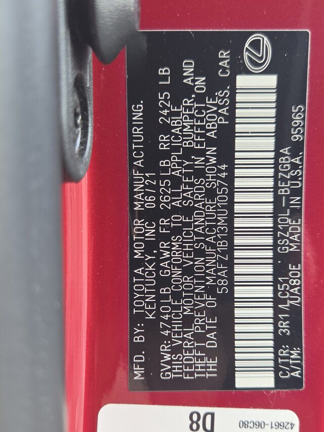 Certified 2021 Lexus ES 350 Ultra Luxury w/ Accessory Package 2 FWD image 33