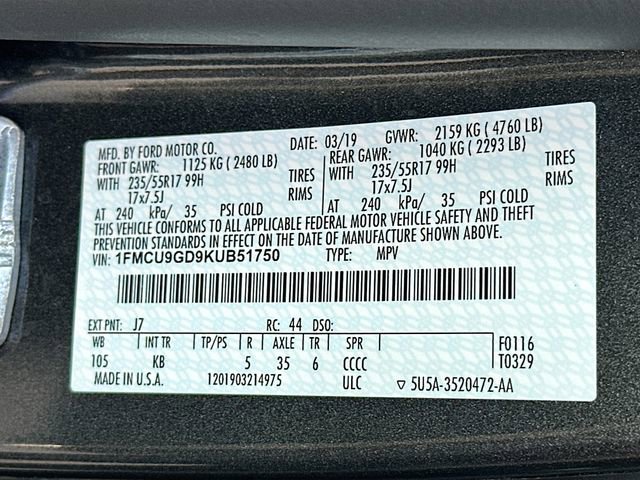 Used 2019 Ford Escape SE image 31