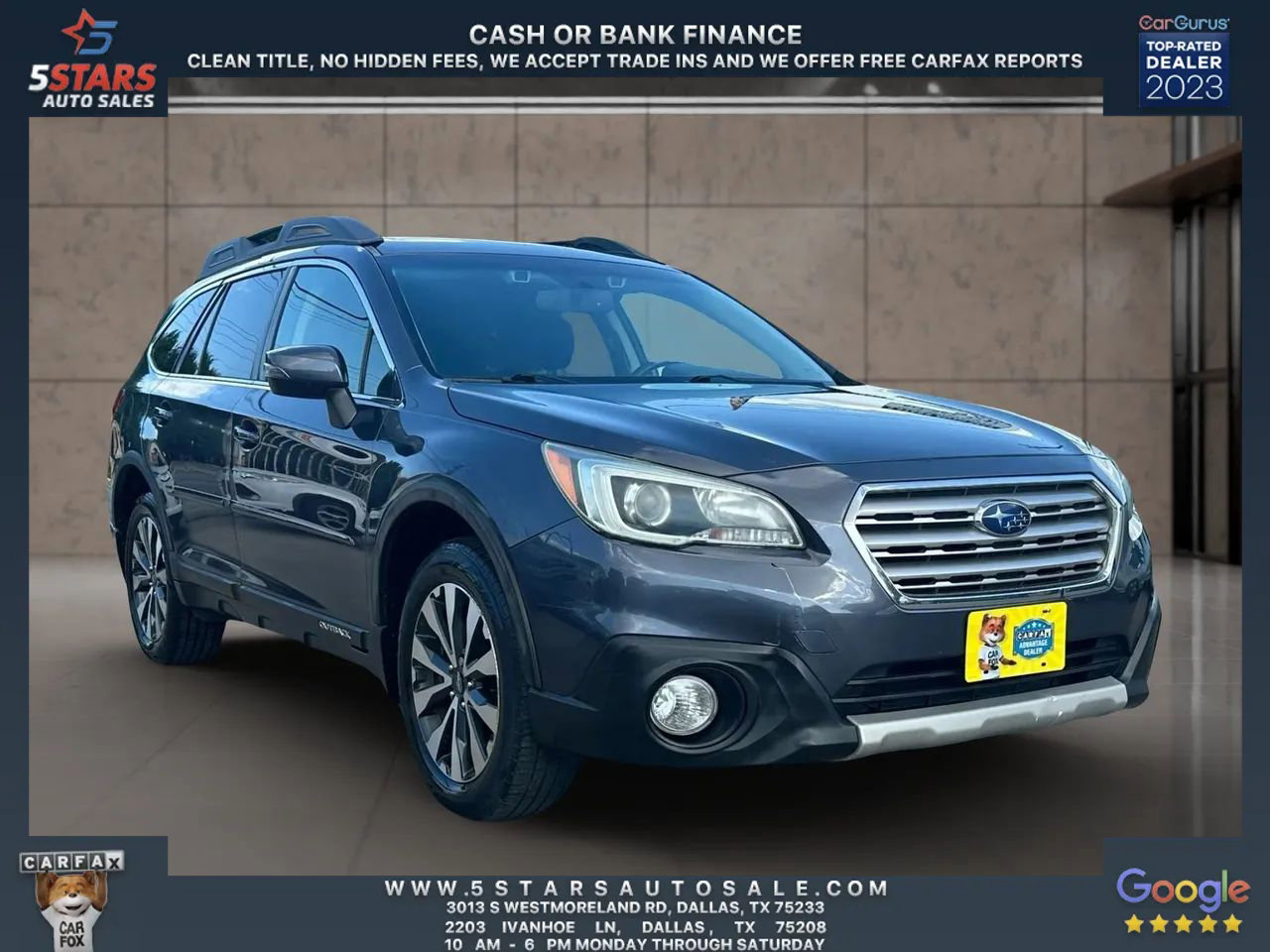 Used 2015 Subaru Outback 2.5i Limited