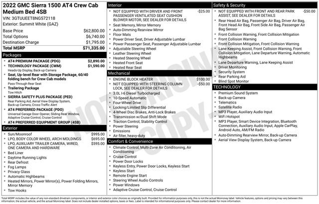 Used 2022 GMC Sierra 1500 AT4 w/ AT4 Premium Package AWD/4WD image 39