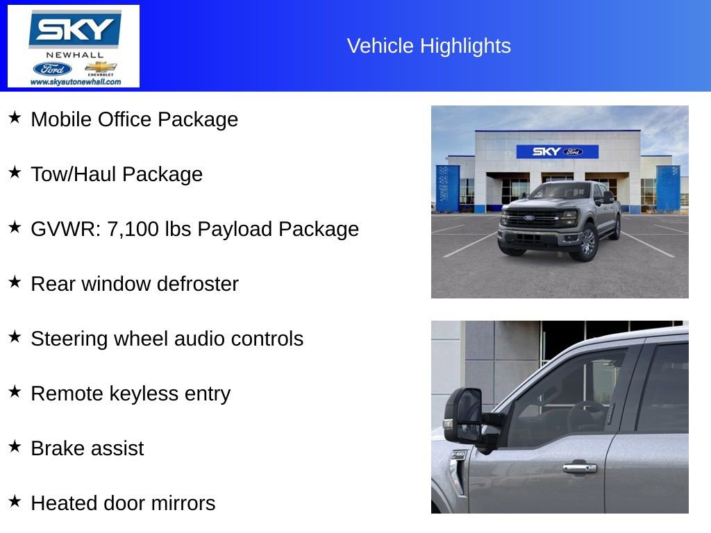 New 2024 Ford F150 XLT w/ Equipment Group 303A High image 12