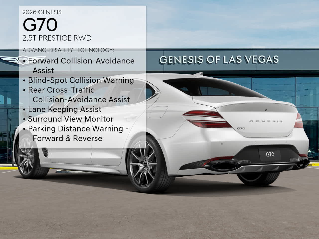 New 2026 Genesis G70 2.5T Prestige RWD image 7