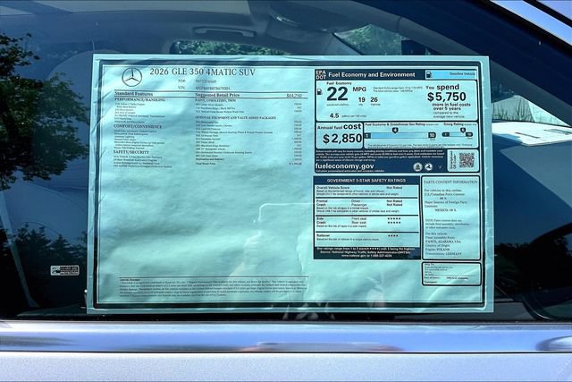 New 2026 Mercedes-Benz GLE 350 4MATIC image 17