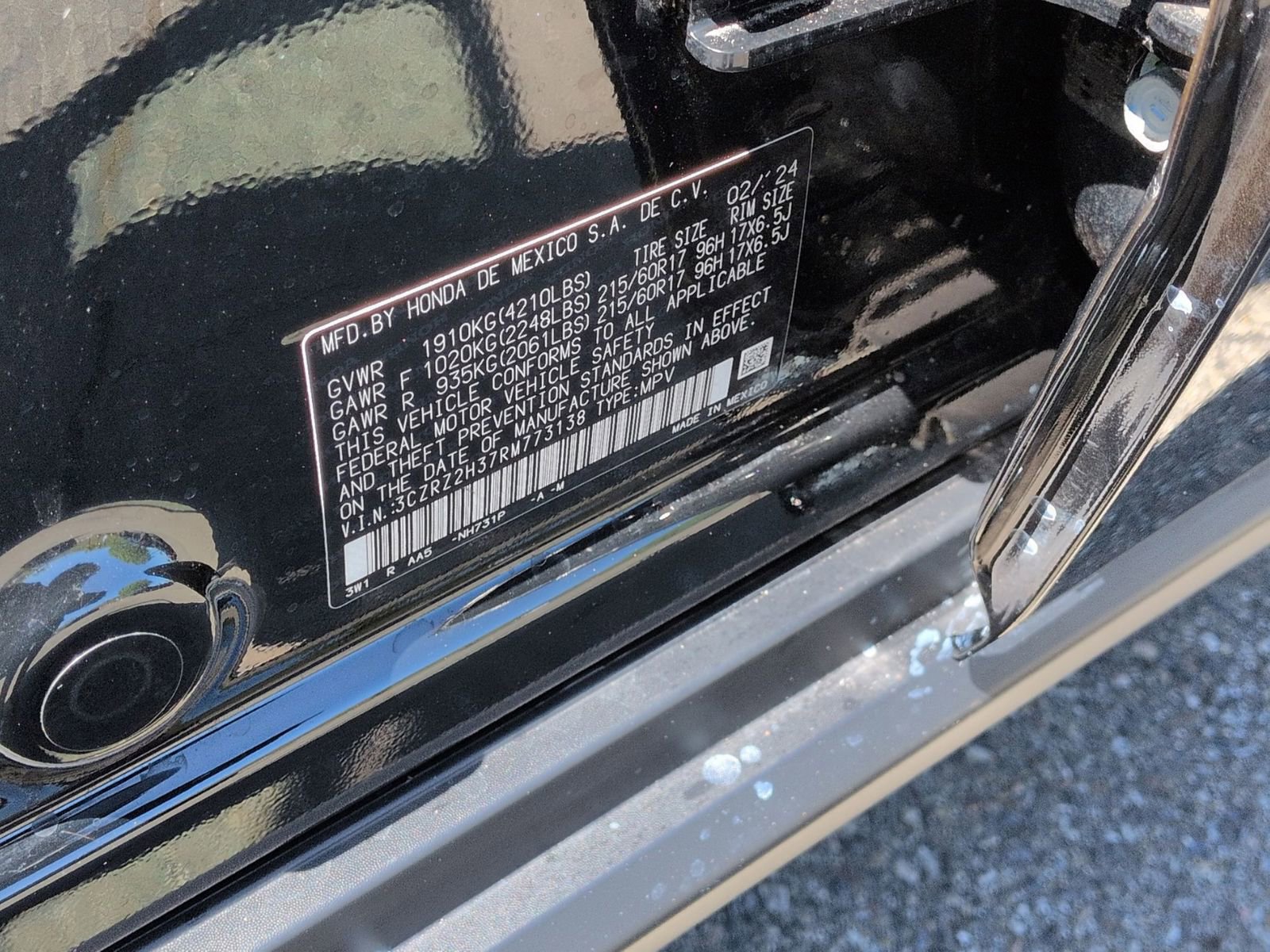 Certified 2024 Honda HR-V LX image 34