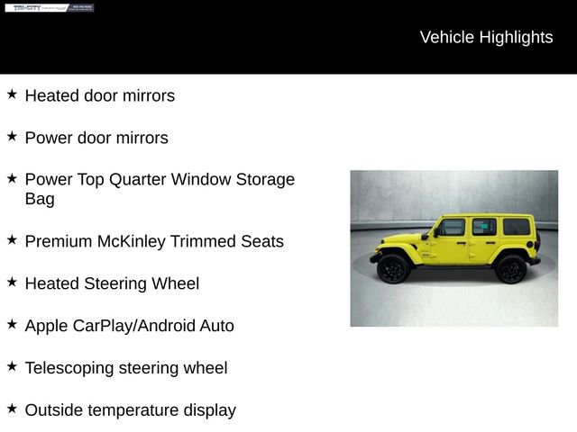 Used 2023 Jeep Wrangler Sahara 4xe w/ Cold Weather Group image 10