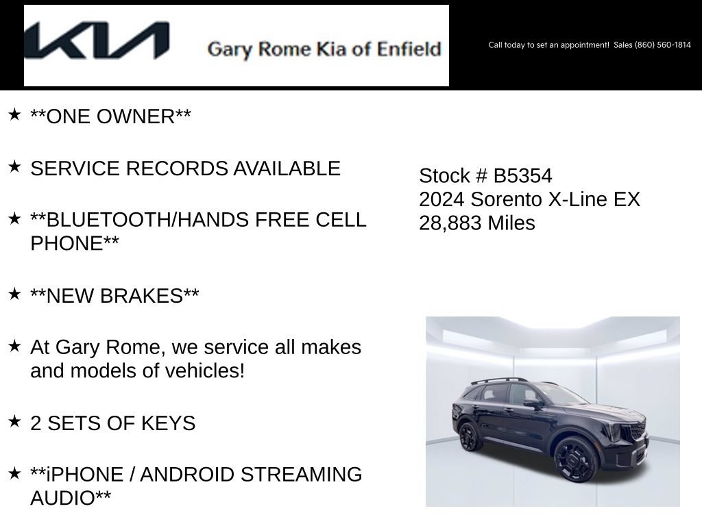 Certified 2024 Kia Sorento X-Line EX AWD/4WD image 7
