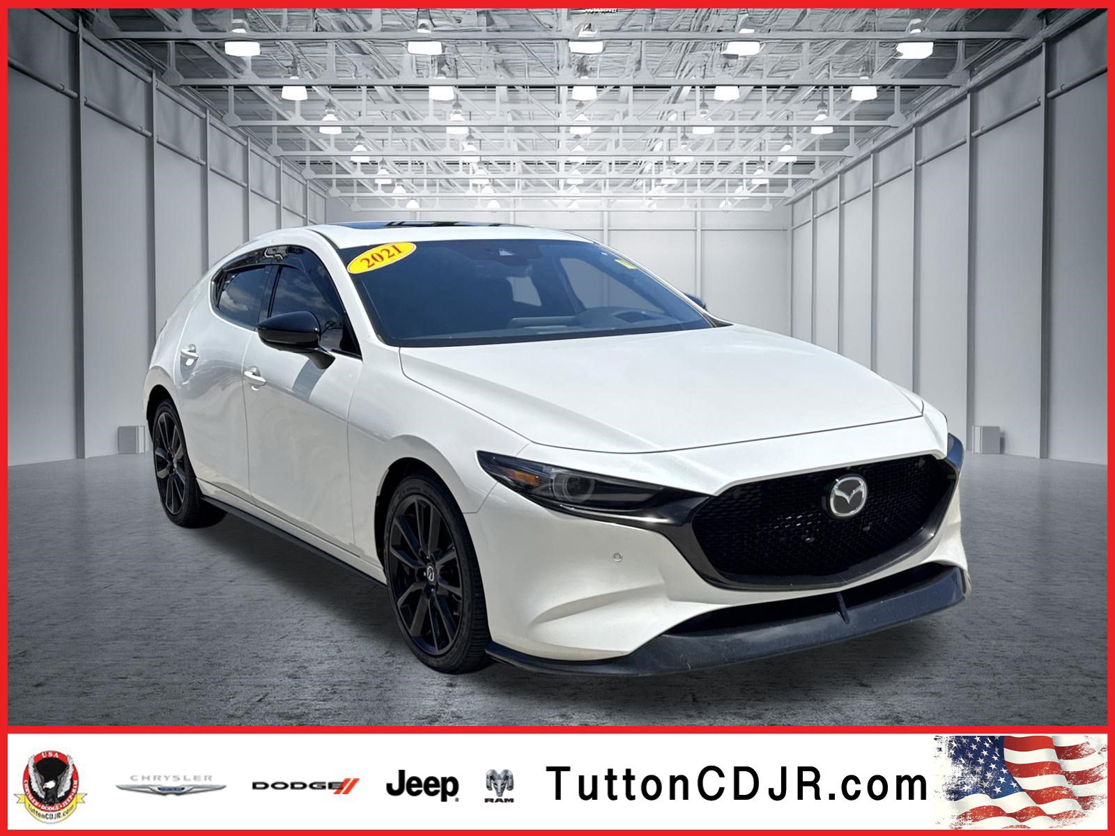 Used 2021 MAZDA MAZDA3 Hatchback w/Premium Plus Pkg AWD/4WD image 1