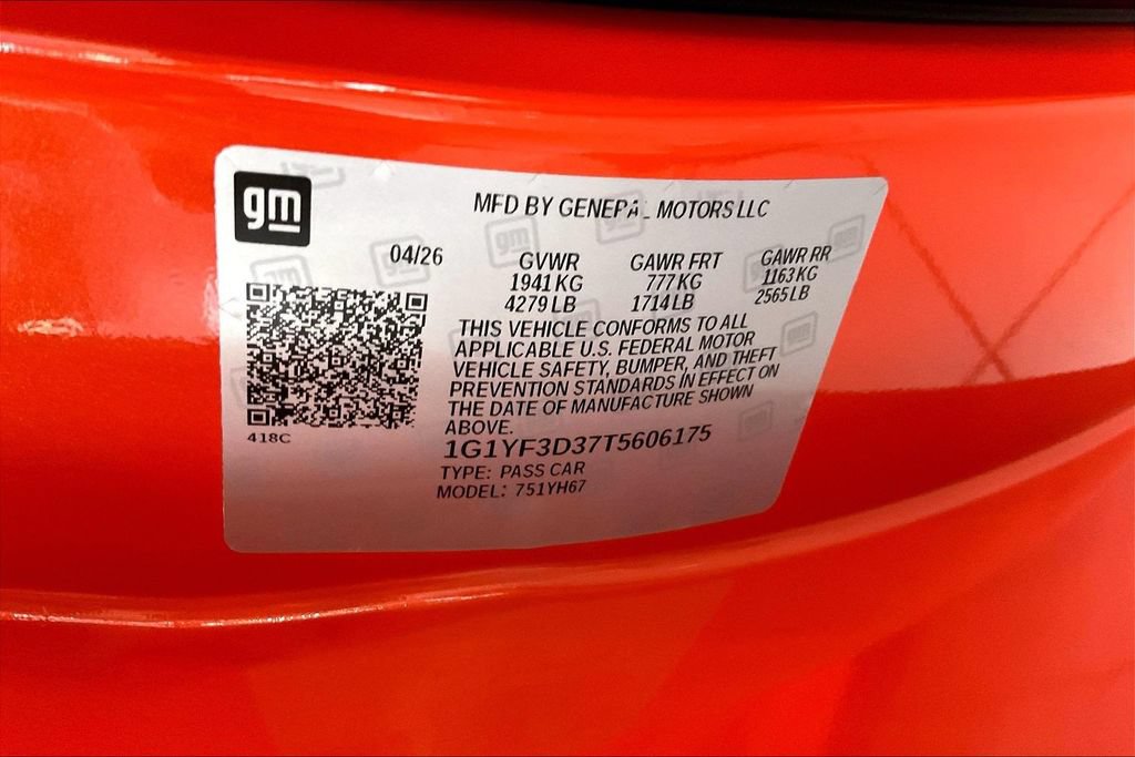 New 2026 Chevrolet Corvette Z06 RWD image 7