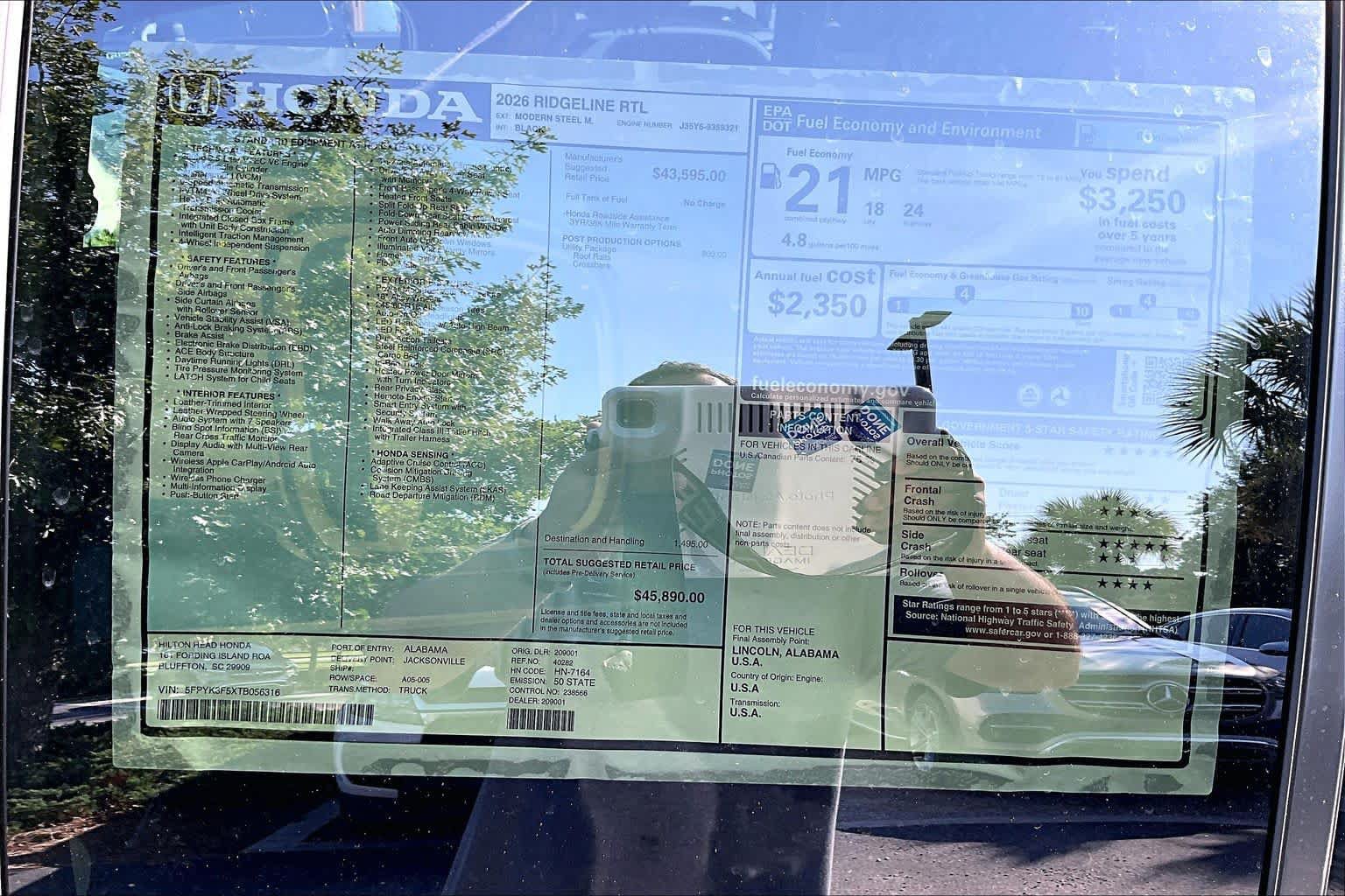 New 2026 Honda Ridgeline RTL image 18