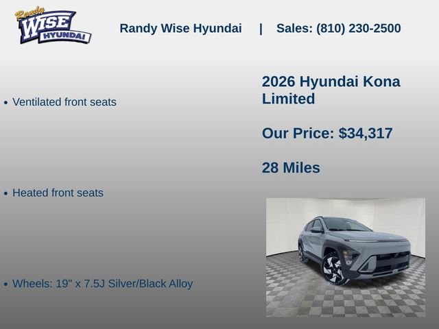 New 2026 Hyundai Kona Limited image 20