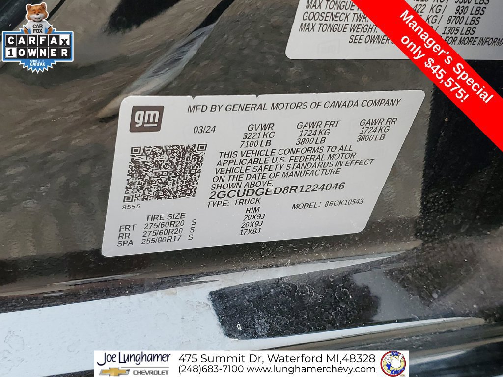 Used 2024 Chevrolet Silverado 1500 LTZ AWD/4WD image 36