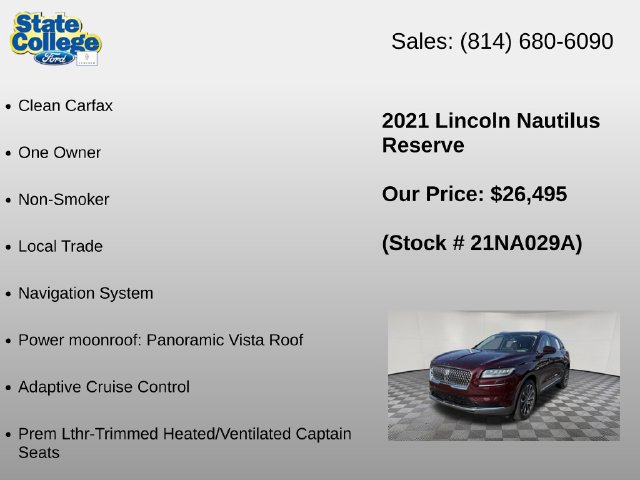 Used 2021 Lincoln Nautilus Reserve AWD/4WD image 12
